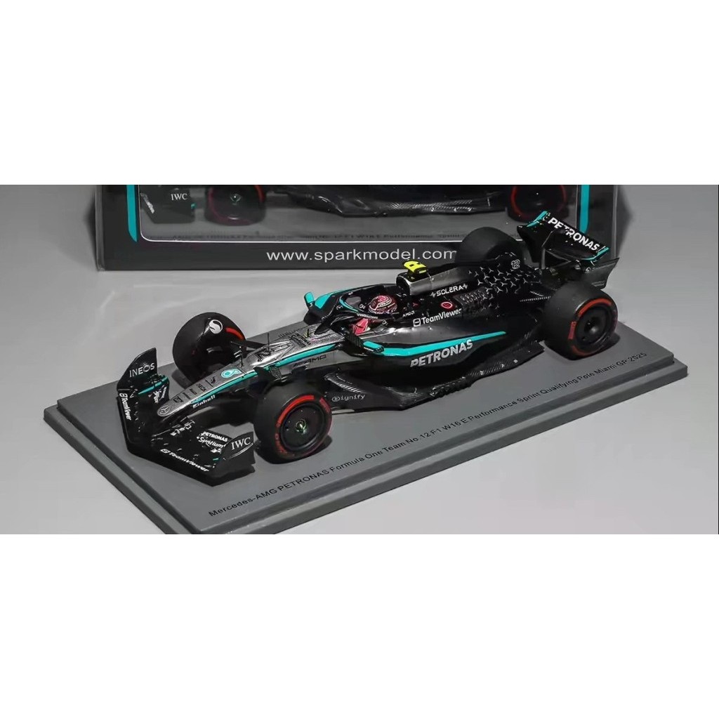 [สต๊อกพร้อม] F1 Formula One Model Spark 1: 43 Mercedes-Benz W16 Antoninelli W16 Miami Station