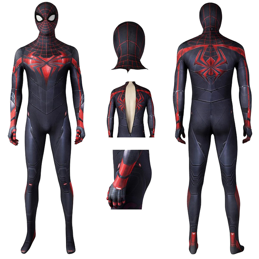 Spider-Man PS5Miles คอสเพลย์เครื่องแต่งกาย Spider-Man PS5Miles M