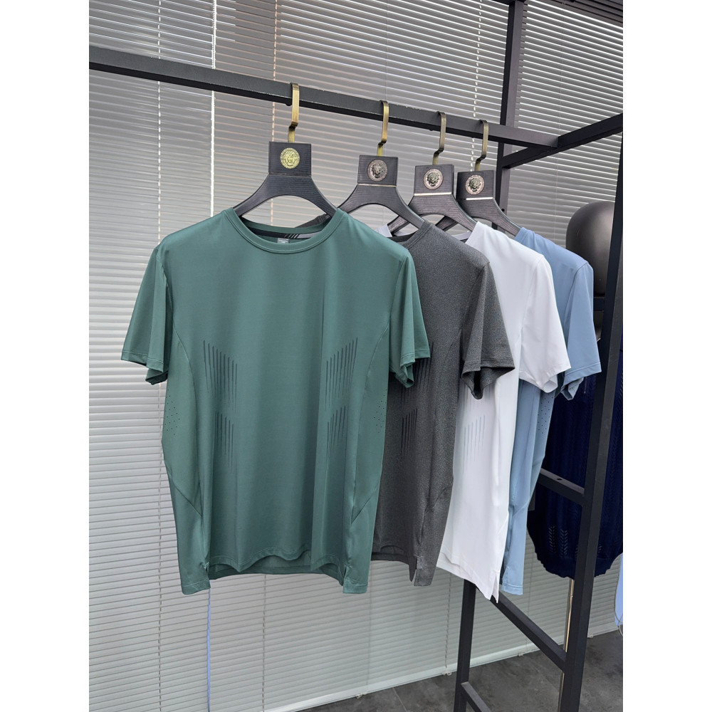 Svip Functional Cool Feeling + Breathable Perforated Quick-Drying T ฤดูร้อนรอบคอพิมพ์สบายกีฬาลําลองแ