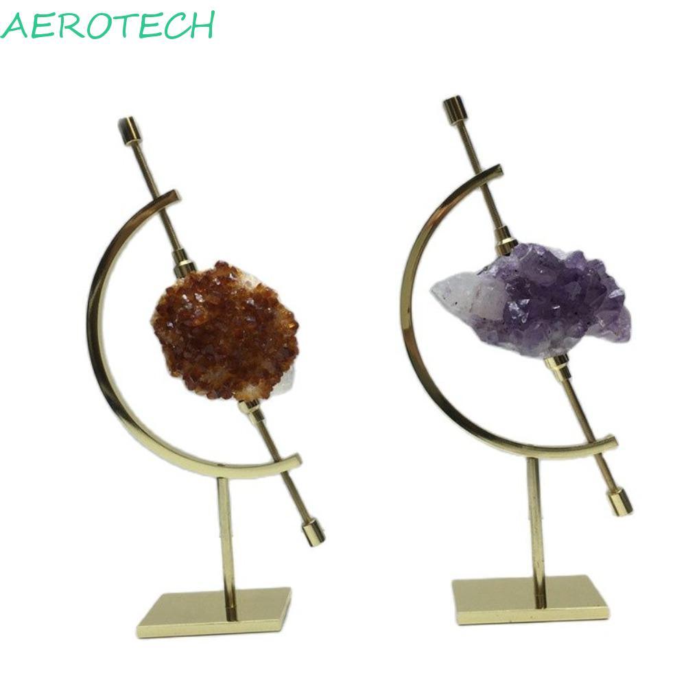 AEROTECH Crystal Ball Base Sphere แฟชั่น Fixed Silver Glass Ball เครื่องประดับสีดํา