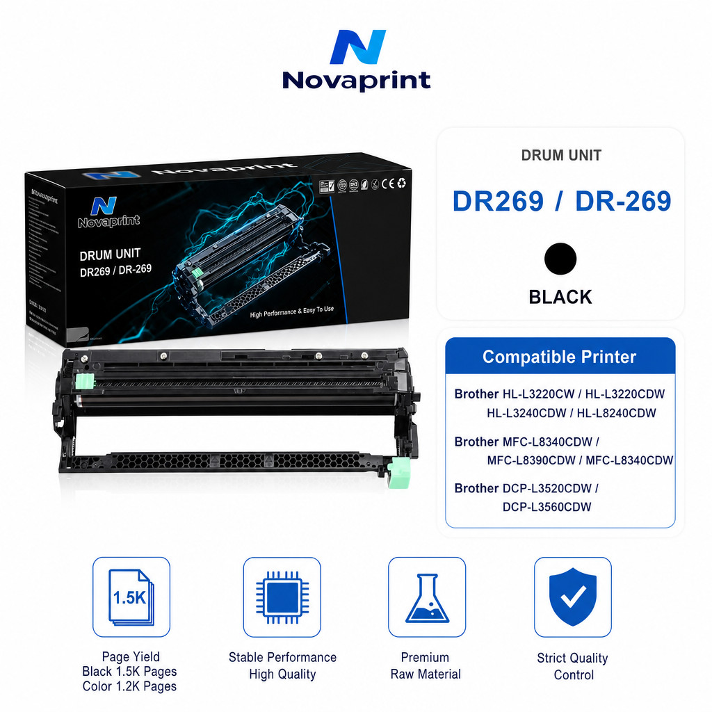 ชุดดรัมเทียบเท่า Brother DR-269CL ใช้กับ HL-L3220CW L3240CDW L8240CDW MFC-L8340CDW L8390CDW
