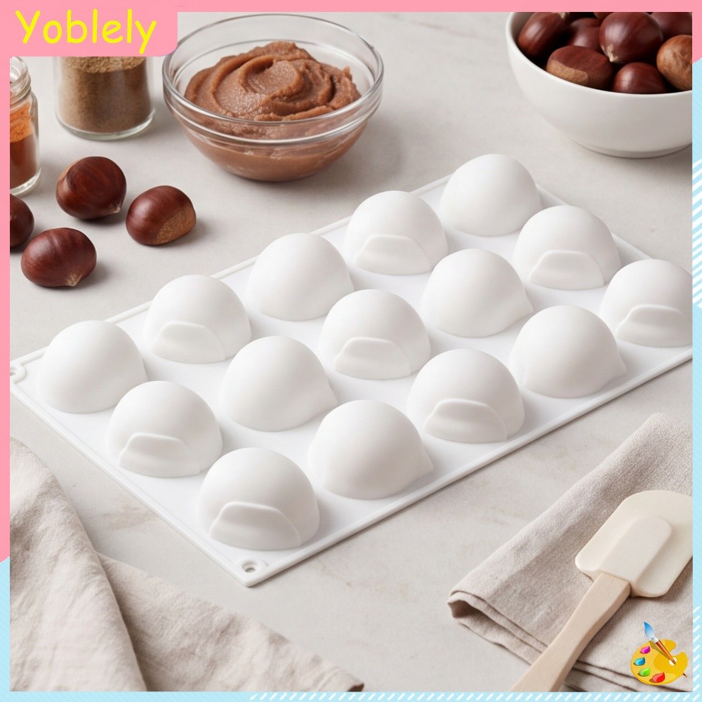 [Yoblely.th] 15 Cavity Silicone F Ondant Cake Model DIY Soap Candle Model ทําความสะอาดง่าย