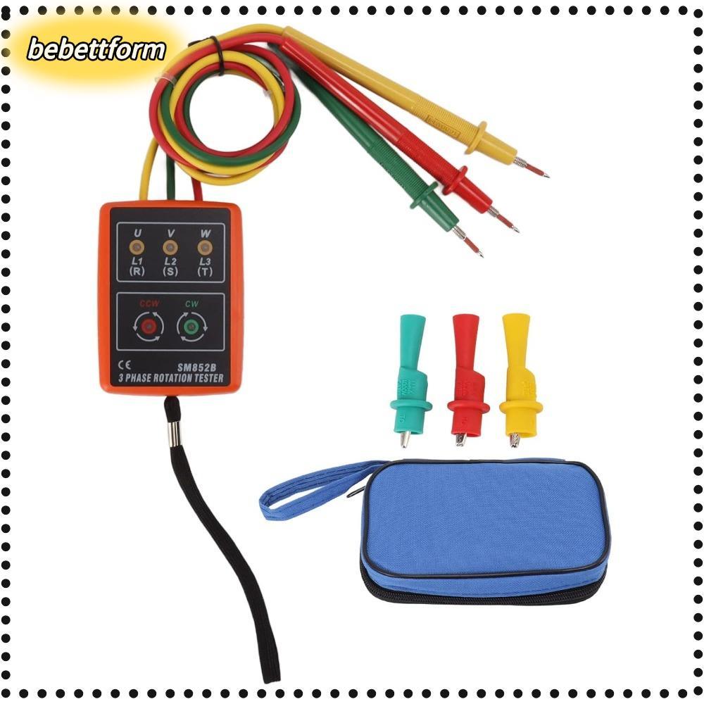 LIKE เครื่องทดสอบการหมุนเฟส, 20Hz-400Hz 60V-600V AC เฟสลําดับเมตร, Professional Buzzer SM852B แบบพกพ