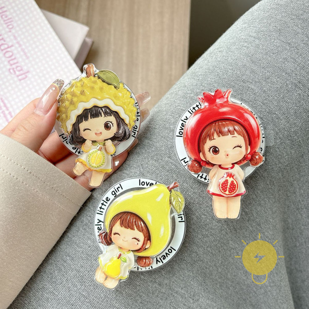 with Griptok Magnetic TPU Girl with Griptok Fruit Phone Grip Stand Holder For magnetic griptok