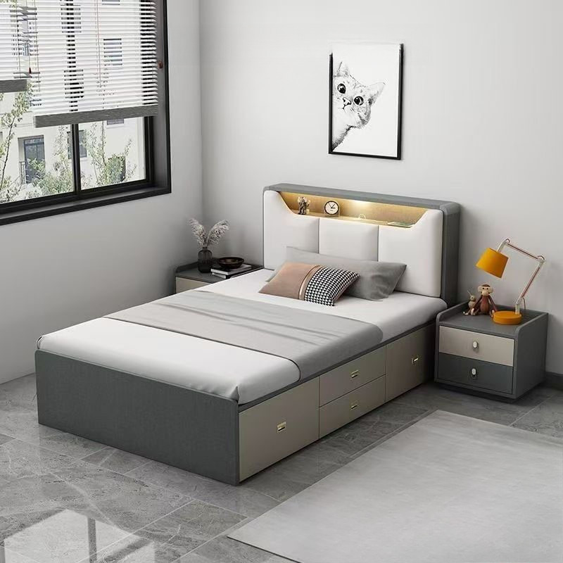 Bed Frame With Mattress Storage Bed Frame  Super Single/Single/Queen Bed Frame