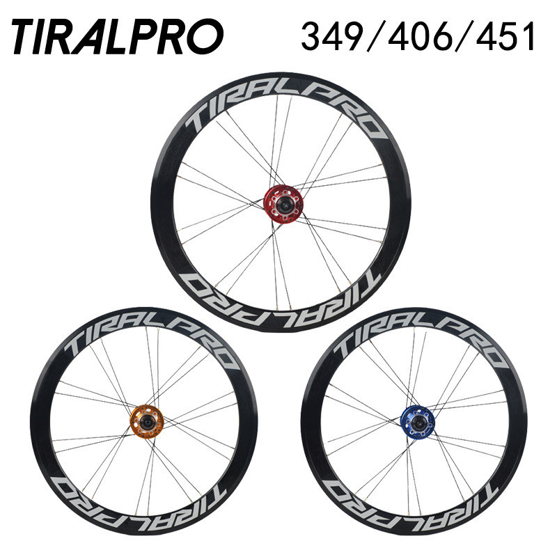 TIRALPRO จักรยานพับ 53 ซม. 1162 67 ซม.406 451 สูงกรอบมีดขอบล้อชุด Disc เบรคสายยอดนิยม P8 การปรับเปลี