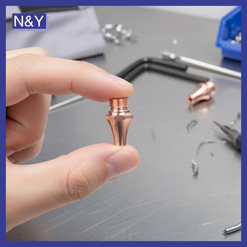 N&Y BOCI D11 H19 M8 เลเซอร์ตัดหัวฉีด 1.0-5.0 มม.คู่ชั้นเดียวที่เชื่อถือได้สําหรับตัดแผ่นเร็ว.