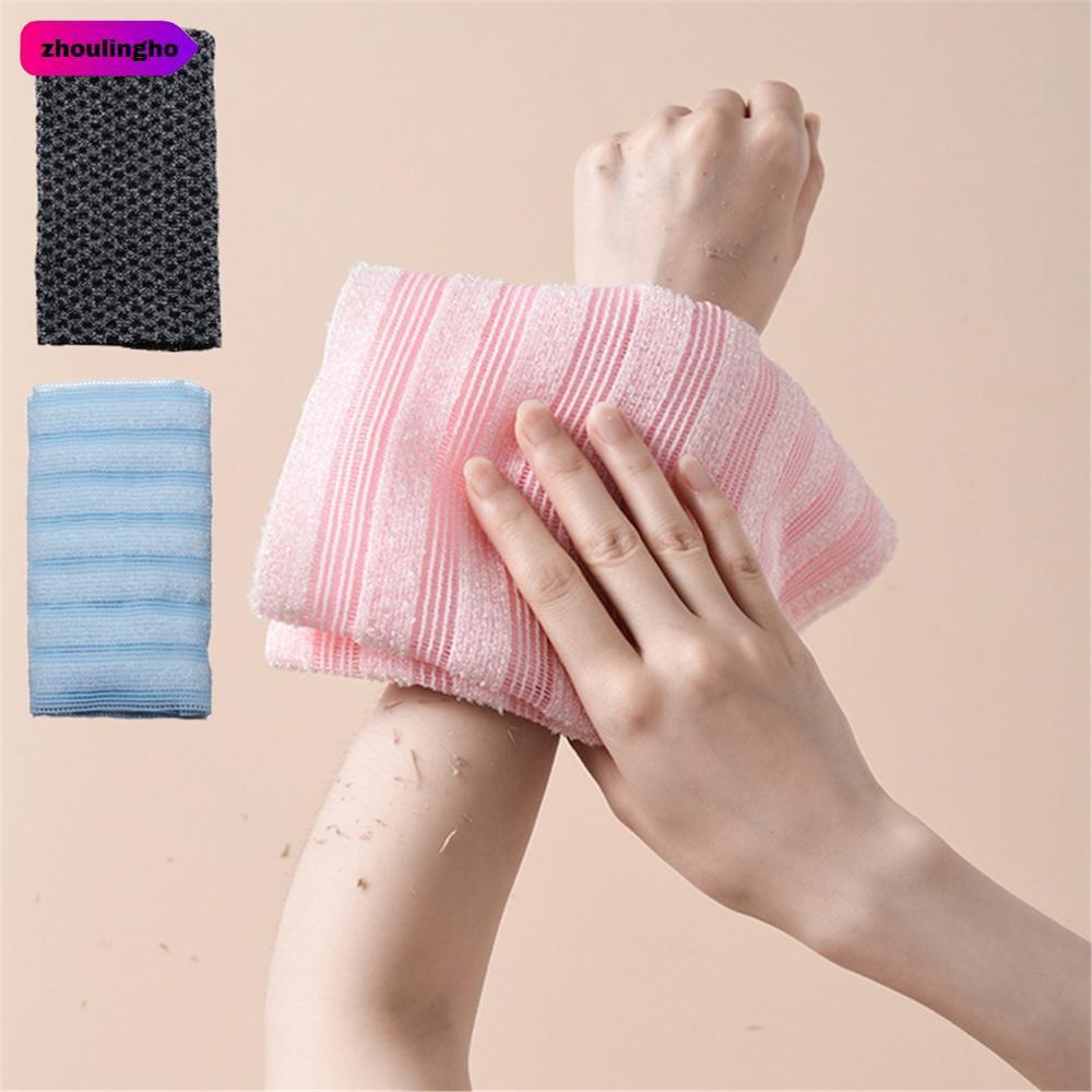 ZHOULINGHO Back Scrubber ทนทานทําความสะอาดร่างกายนวดฝักบัว Scrubber