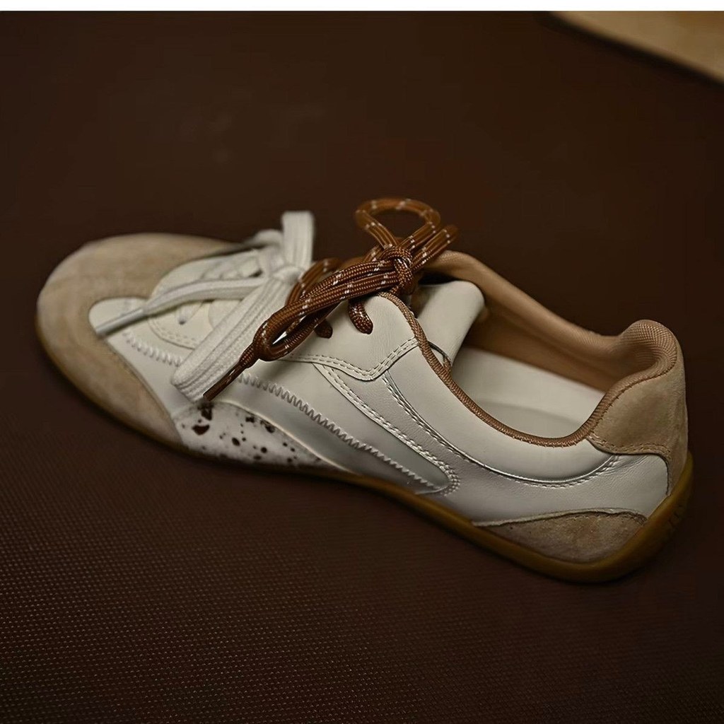 Ballet Car Park Chae Young Rose All-Match Retro Casual Shoes Mary Low-Top Ballet Flat Shoes