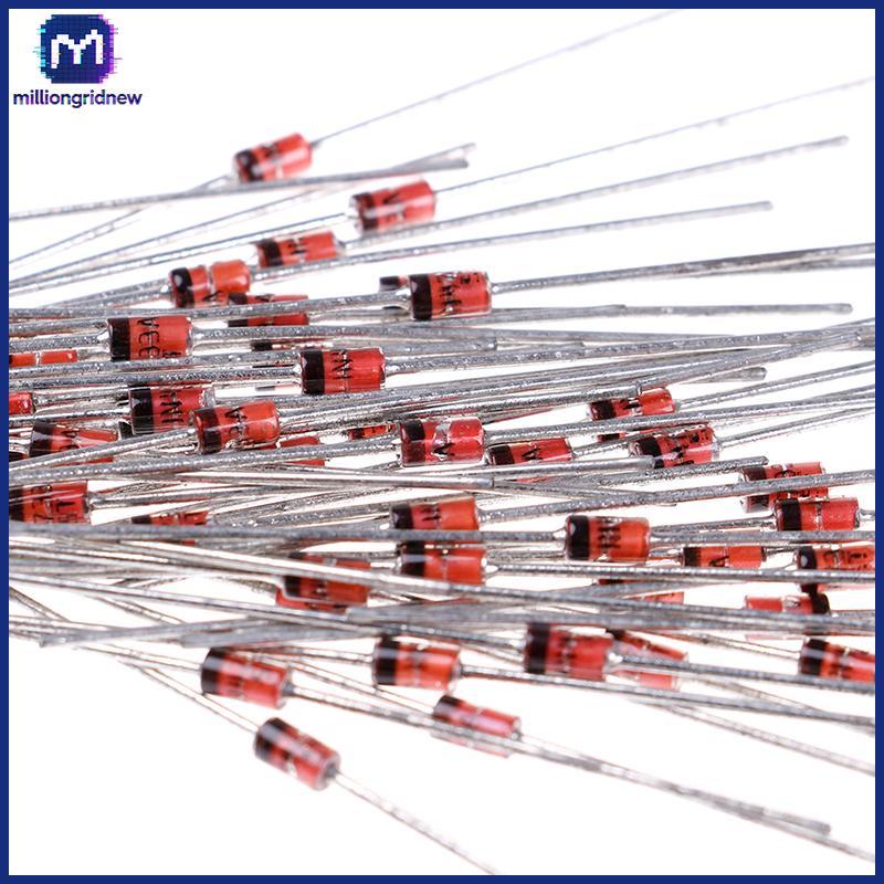 [ล้านgridnew] 50 ชิ้น 1W 5.1V ซีเนอร์ไดโอด 1N4733A 1N4733 IN4733A IN4733 5V1 โวลต์ DO-35 WQL