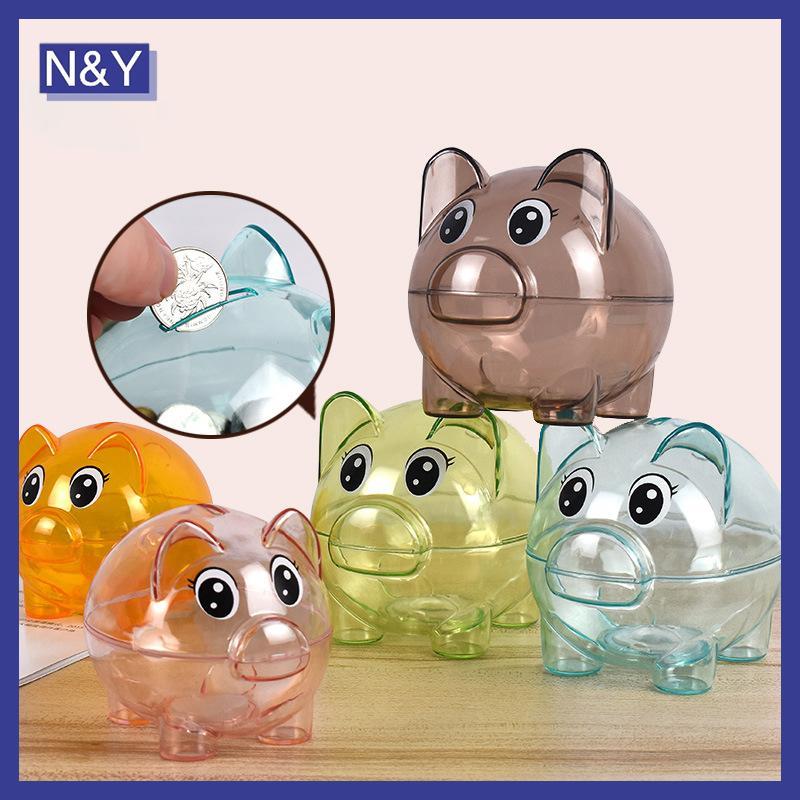 N&Y Openable Saving Box Clear Lovely Bank Coin Money Cash Kid Plastic Saving Box .