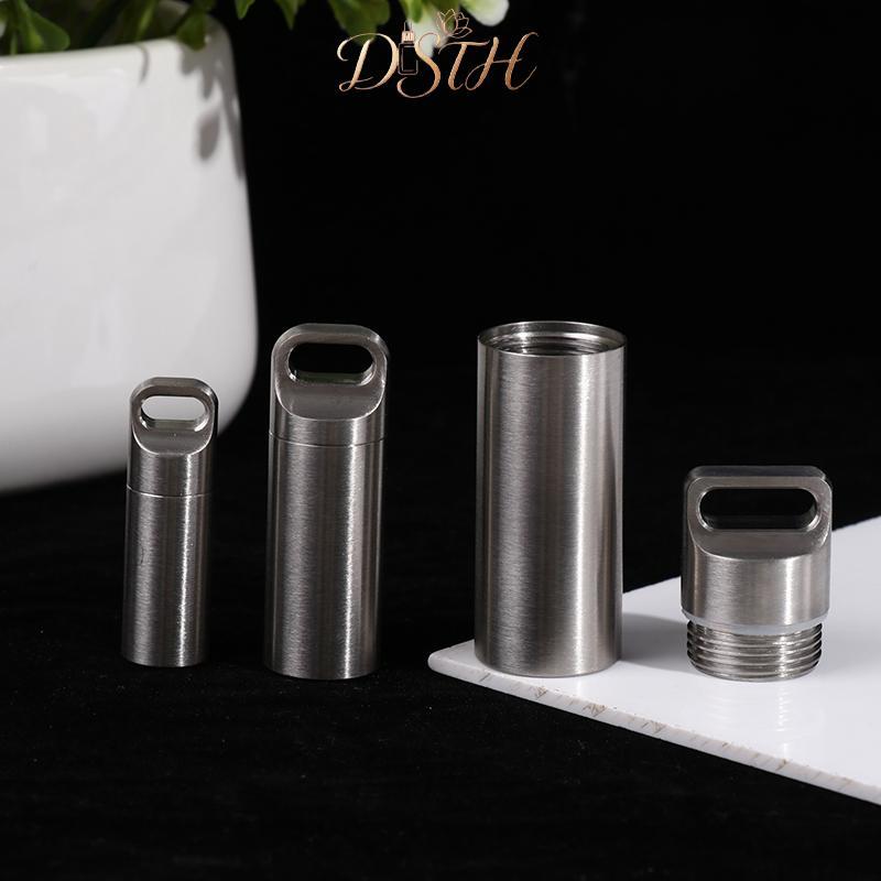 DSTH Titanium Mini Waterproof Pill Box Portable Pill Container Pill Storage Case HOT