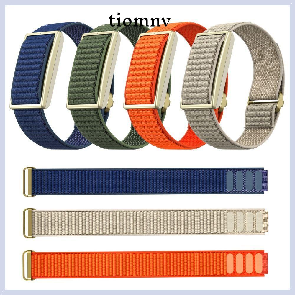 TIOMNVTH สายติดตามฟิตเนส, 22 มม.ปรับ Sport Band,Breathable Nylon Loop Design Bicep Band สําหรับ Pola