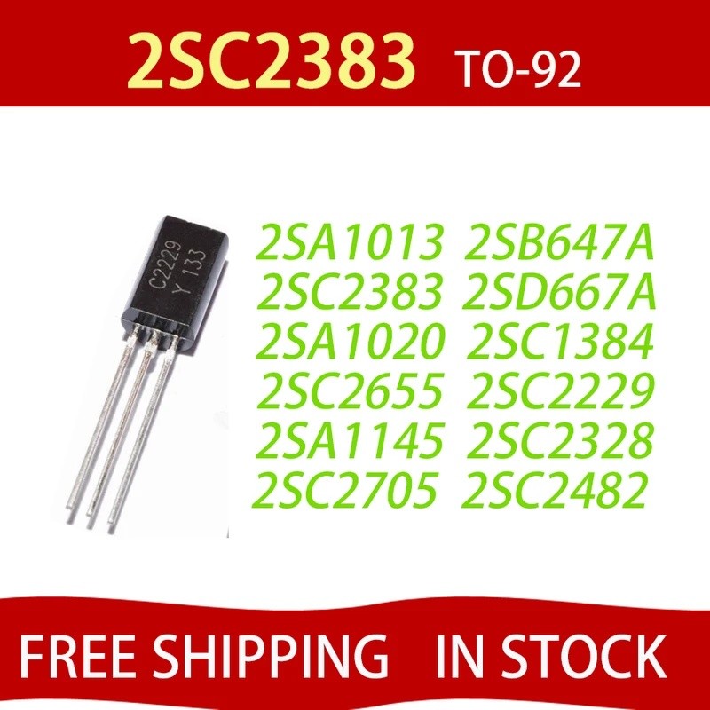 50PCS 2SA1013 2SC2383 2SA1020 2SC2655 2SA1145 2SC2705 2SB647A 2SD667A A1013 C2383 A1020 C2655 A1145 