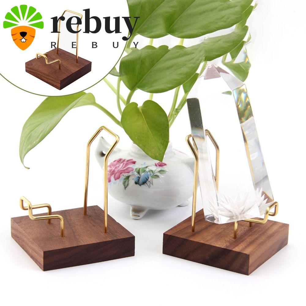 REBUY ไม้ฐานรองรับ Home Office Show Room Home Decoraition Ores Agate Rocks Rack
