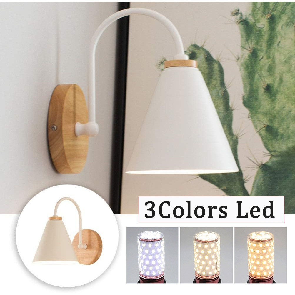 3 Colors Lampu Led Wall Light Indoor Deco Lamp Bedroom Modern Home Decor