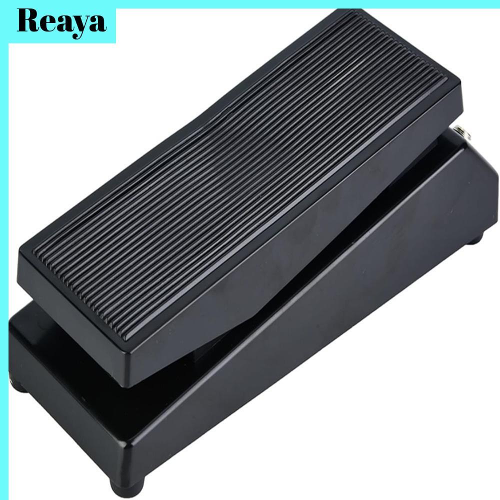 REAYA Guitar Wah Pedal, Foot Control PP + Metal Wah Effect Pedal, Classic Black Color Stereo Multi W