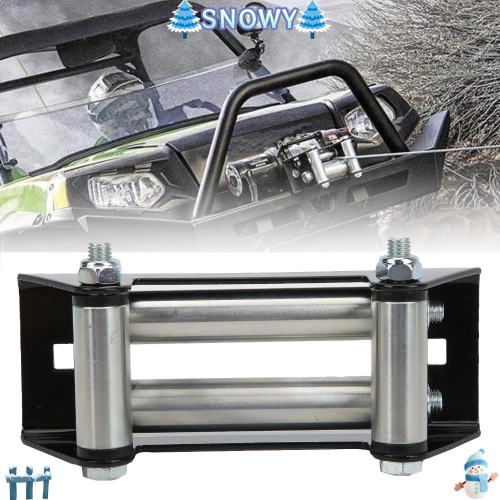 SNOWY Universal Winch Fairlead, เหล็กสังกะสีชุบ Bolt รูปแบบ Mount Winch Roller Fairlead, Universal 1