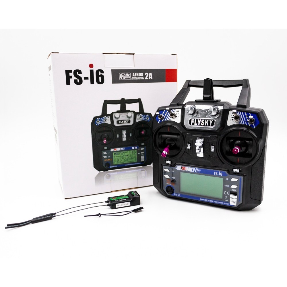 Flysky FS-i6 2.4G 6CH Transmitter with FS-iA6B Receiver for Helicopter Airplane FPV Racing Drone