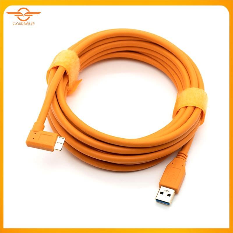 [CloudsMiles.th] Type-C สําหรับ 5D Mark IV 5DSR 1DX2 สําหรับกล้อง D850 D5 USB-C ถึง Micro-B 3.0 Teth