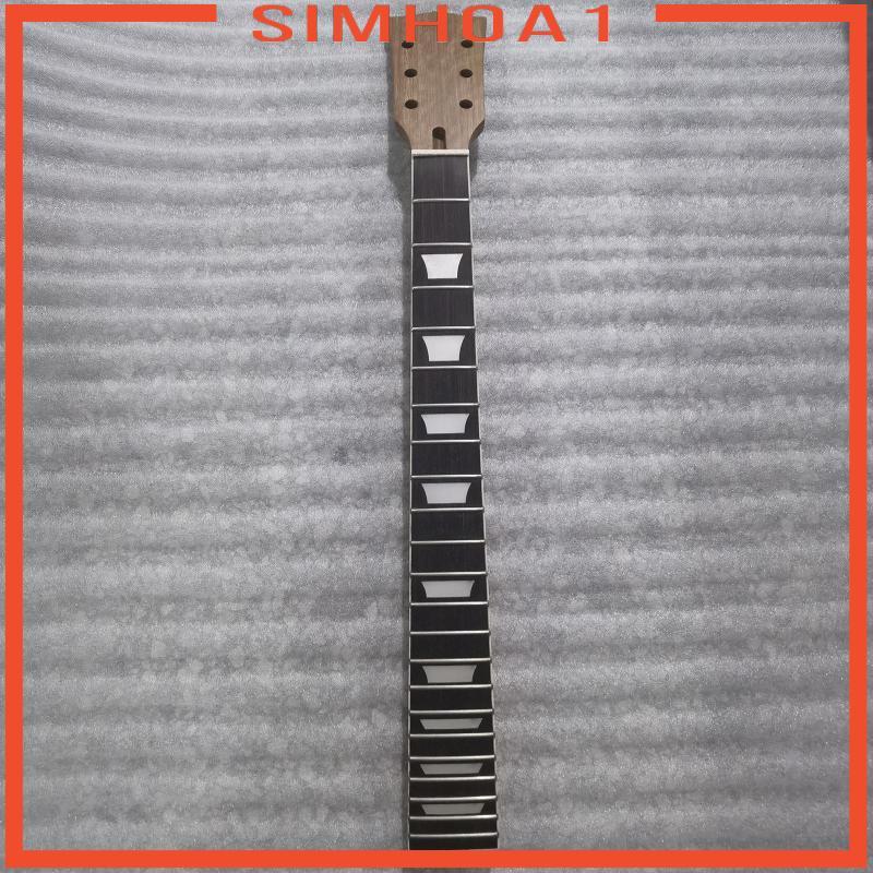 [Simhoa1] คอมะฮอกกานีสําหรับกีตาร์ไฟฟ้า DIY 22 Fret Rosewood Board Tilted Fret Ends Smooth Touch สํา