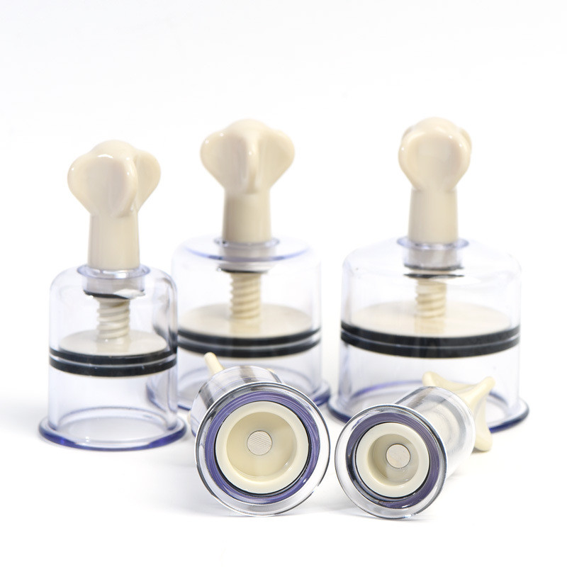 9.11-Adult Cupping อุปกรณ์หมุน Cupping Plum กลีบรูปหมุนมือสกรู Cupping อุปกรณ์สูญญากาศ Cupping