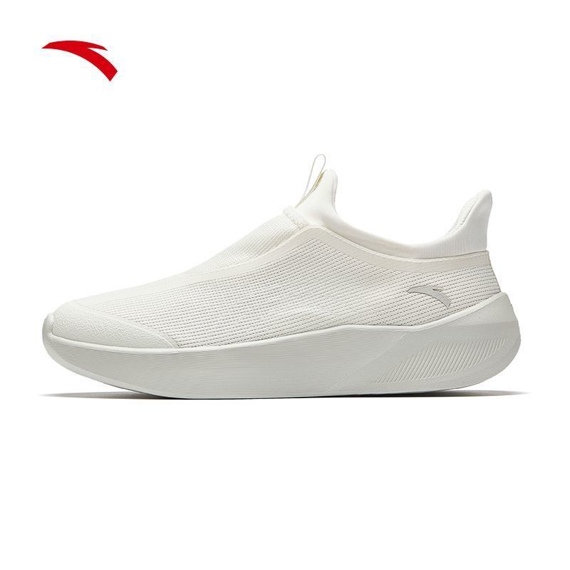 ANTA/ANTA รองเท้าสบายรองเท้าผ้าใบแบบสวมรองเท้าผู้หญิงBreathableทนต่อการสึกหรอAnti-Slip 2026 ฤดูใบไม้