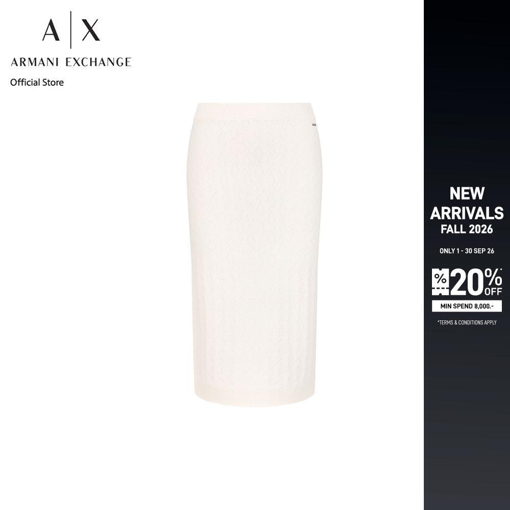 Armani Exchange กระโปรงผู้หญิง รุ่น 8NYN9A-YMH6Z-1130 - สีขาว