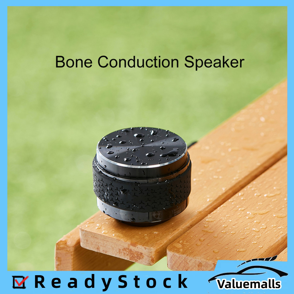 valuemalls-th duraMOBI Bone Conduction Speaker Smart BT ลำโพงไร้สายพร้อมเสียงสเตอริโอไฟ LED แบบพกพาข
