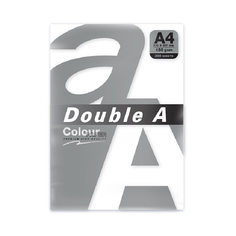 DOUBLE A กระดาษการ์ด A4 150 แกรม สีขาว แพ็ค 200 แผ่น