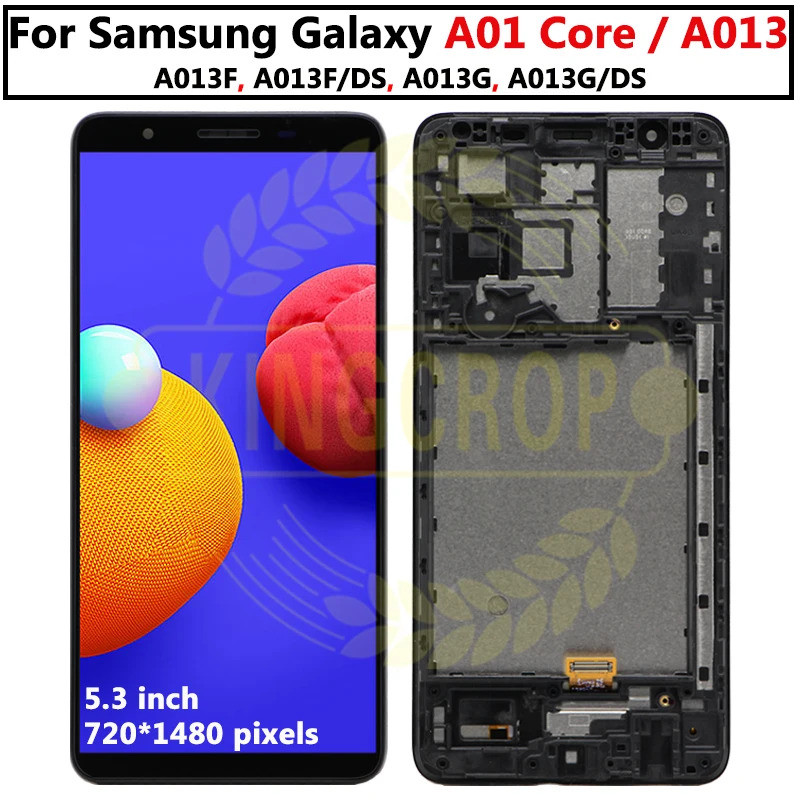 SAMSUNG สําหรับSamsung galaxy A01 core LCD SM A013G A013F A013G A013M/DSจอแสดงผลLCD Touch Screen Dig