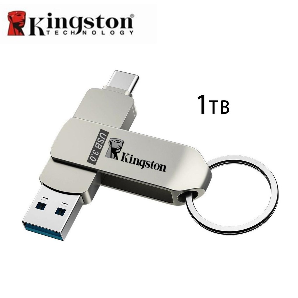 แฟลชไดร์ฟ Kingston 2TB OTG โลหะ type-c Micro USB สำหรับ iPhone ios