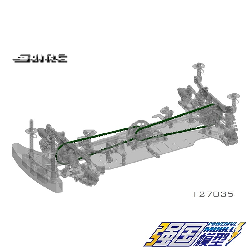 SNRC R3 Series Universal 117T เข็มขัดซิงโครนัส Short-351 127035