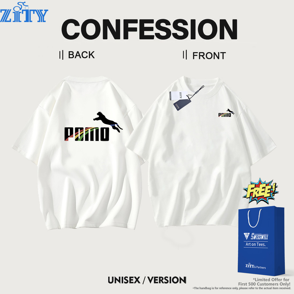 ZITY T-Shirt เสื้อยืดคอตตอน100% สไตล์ Unisex ไซส์ใหญ่ คอกลม ดีไซน์สินค้ายอดนิยมในช่วงฤดูหนาว ใส่ได้ทั้งชายและหญิง ใส่สบายทุกโอกาส Y28 🌟