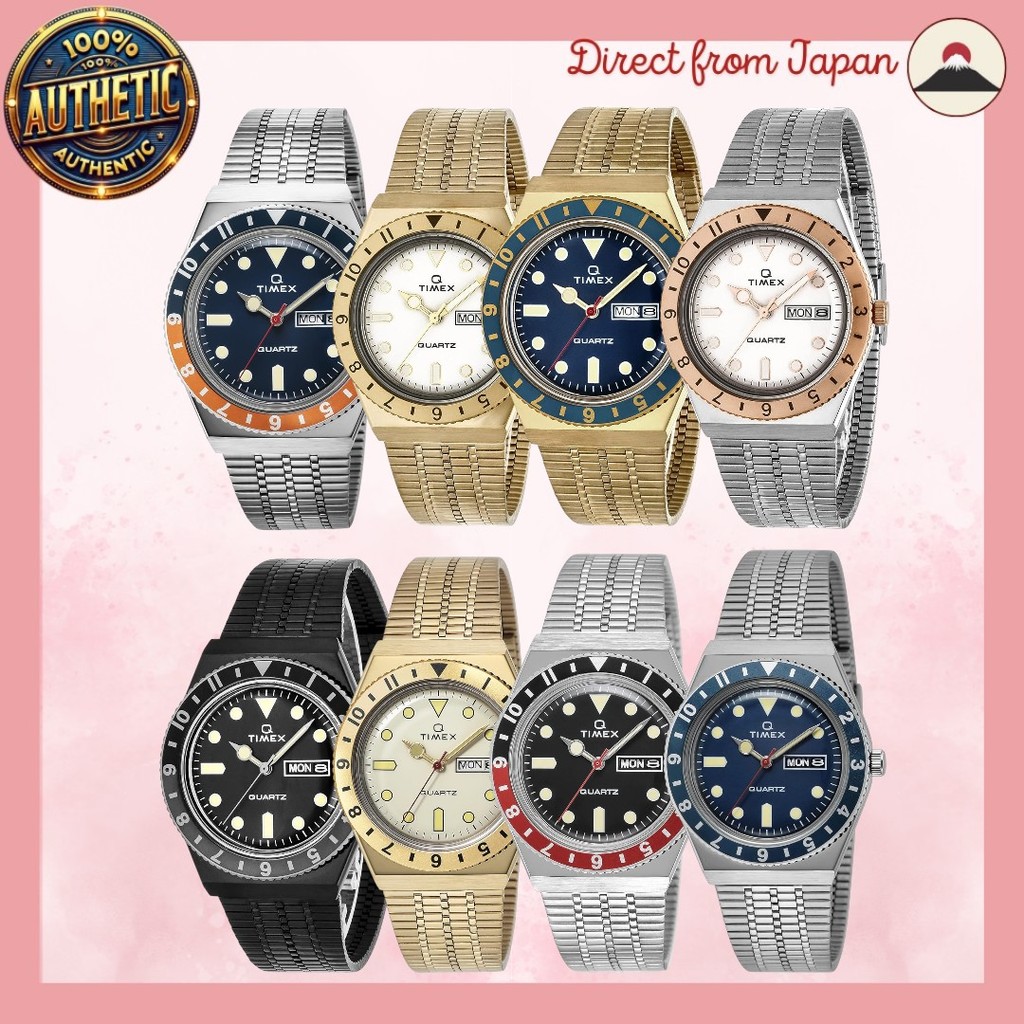 TIMEX Q Men's Wristwatch - Various Dial Colors and Styles