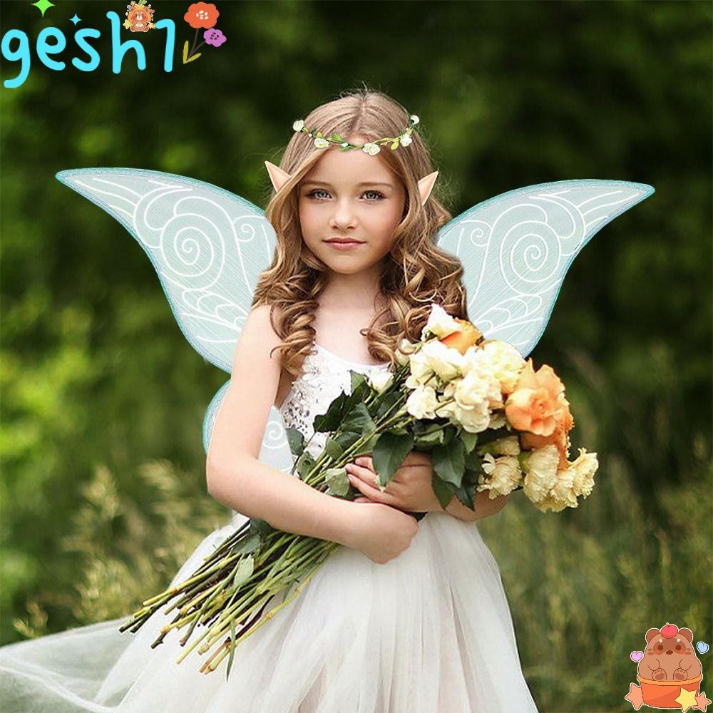 GESH1 Girls Butterfly Wings, Halloween Cosplay Dress-Up Adult Fairy Wings, Sparkling Party Favor Pri