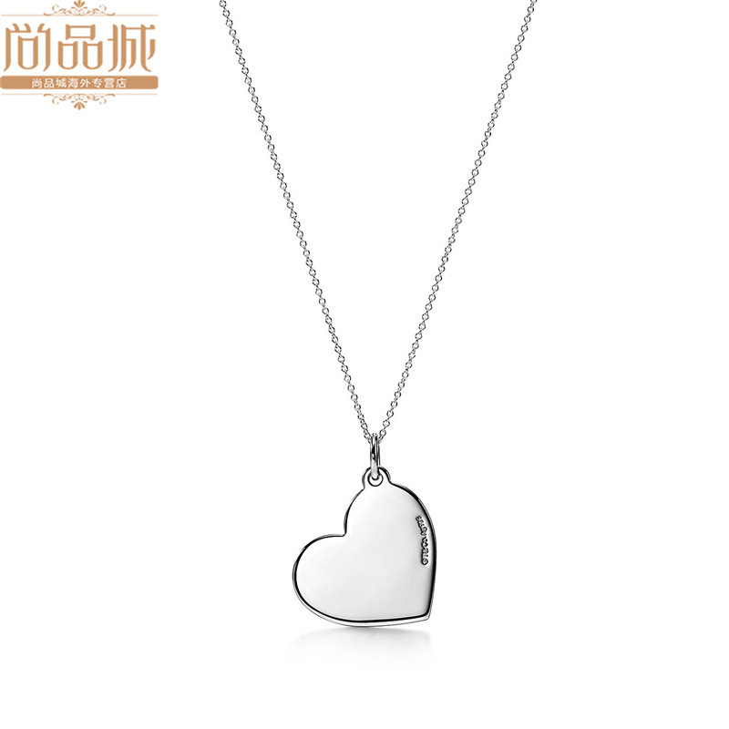 จี้และสร้อยคอดизайน์หัวใจ Tiffany & Co., เงินแท้ 925 เหมาะสำหรับเป็นของขวัญวันแม่