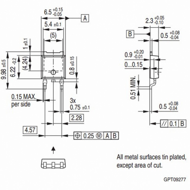 NGTB03N60R2DT4G GTB0360RG Patch TO-252 ยี่ห้อใหม่ IGBT Tube 600V 4.5A