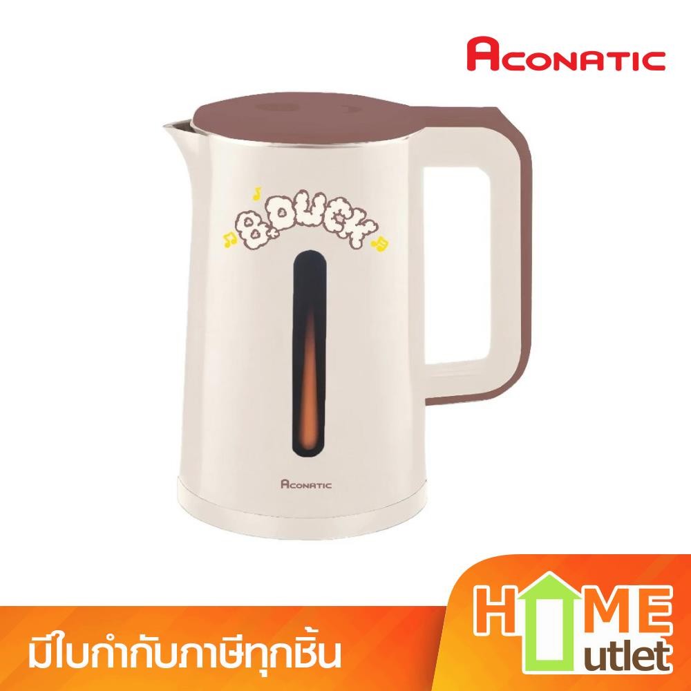 ACONATIC กาต้มน้ำไฟฟ้า 1.8 ลิตร กำลังไฟฟ้า 1,500 วัตต์ สีขาว รุ่น AN-KET1820 (24869)