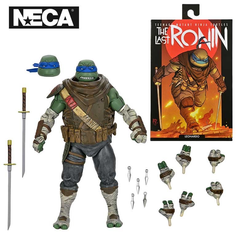 NECA 54312 ของเล่นเต่านินจาวัยรุ่น The Last Ronin Action Figure Ultimate Leonardo 18 ซม. ตุ๊กตาต้นฉบ