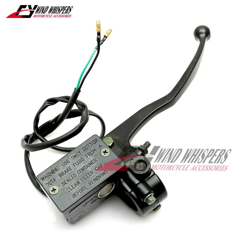 กระบอกเบรคหน้ารถจักรยานยนต์สีดําสําหรับ Yamaha XV125 XV250 QJ250-H QJ150-B XV 125 250 Virago