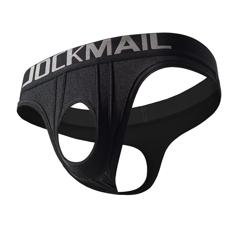Jockmail ชุดชั้นในชายแบบ Jockstrap และ Thong ทำจากผ้ายางซิลค์เย็นและตาข่ายนุ่ม ยอดนิยม