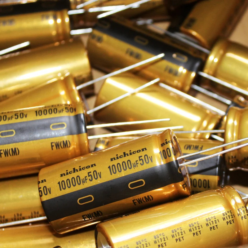 2024 ใหม่ NICHICON ตัวเก็บประจุเสียง 50v10000uf FW 25*50 10000UF 50V เสียง super Capacitor electroly