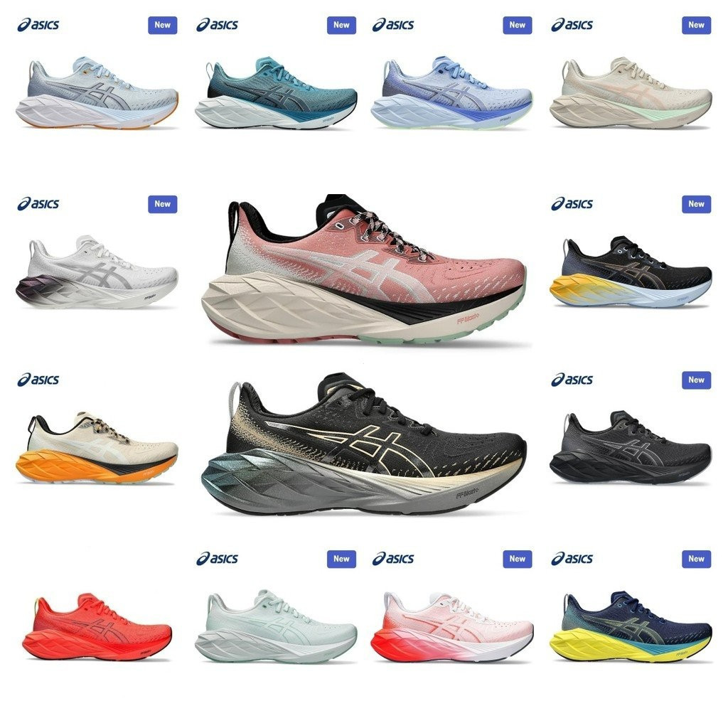 666 Asics NOVABLAST 4 ผู้ชายและผู้หญิง Shock-Absorbing สวมใส่รองเท้าวิ่งมาราธอน GWES รองเท้า Q5PH 6J