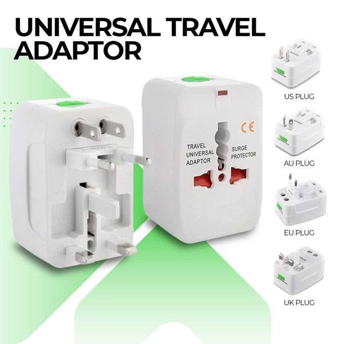 UNIVERSAL TRAVEL ADAPTER CHARGER ADAPTER PLUG AU UK US AUSTRALIA JAPAN ARAB MOCCA UMROH HAJI