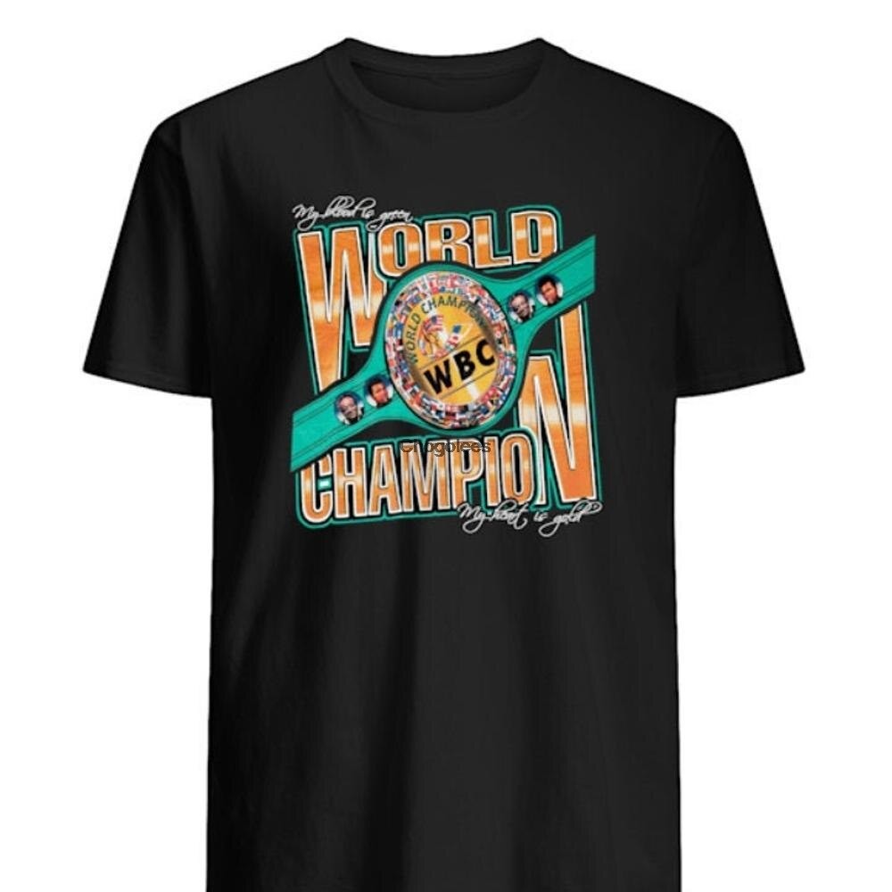 เสื้อยืด Wbc World ChampionShirt 1 ลําลองสําหรับผู้ชายผ้าฝ้ายแขนยาวคอกลมพิมพ์ลาย ขนาด S-5XL S-5XL