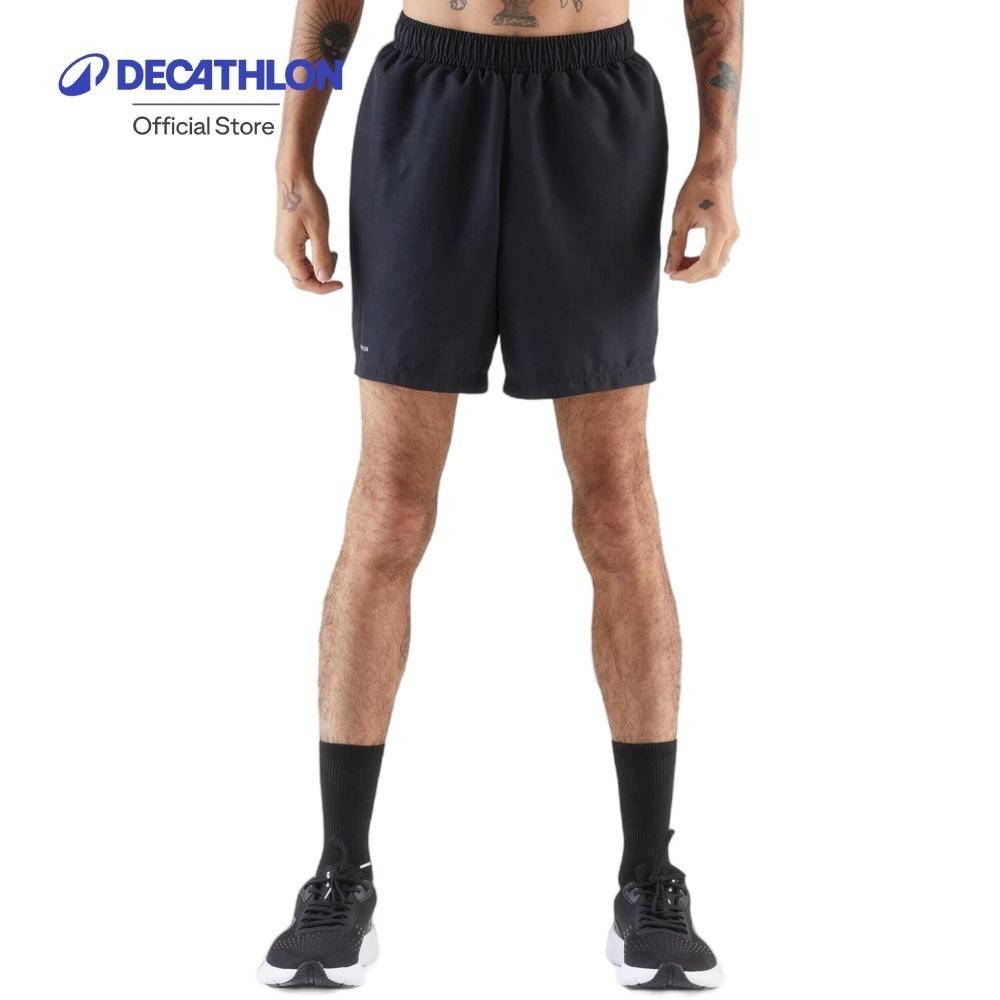 Decathlon Kiprun Men'S Running Shorts Black กางเกงวิ่งขาสั้นผู้ชาย รุ่น Kiprun Run 100 - Black