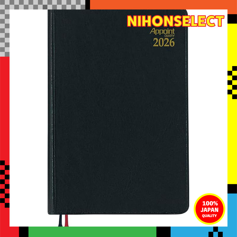 Daigo Weekly Planner 2026 - Left Layout, Black, Starts December 2025