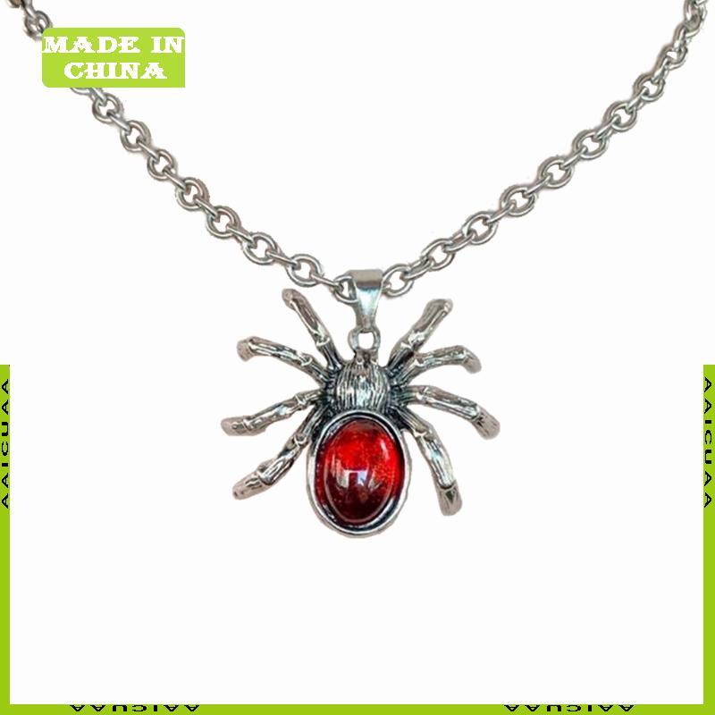 สร้อยคอแมงมุมคริสตัล สไตล์ Y2K และ 90s เหมาะเป็นของขวัญฮาโลวีนสำหรับผู้หญิง