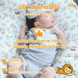 ที่นอนกันกรดไหลย้อน รุ่นนอนยิ้ม | ถอดปลอกซักได้ ผ้า DinoSoft คอตตอน | 🌟 ลดแหวะนม ที่นอนเด็กแรกเกิด dinodinoo